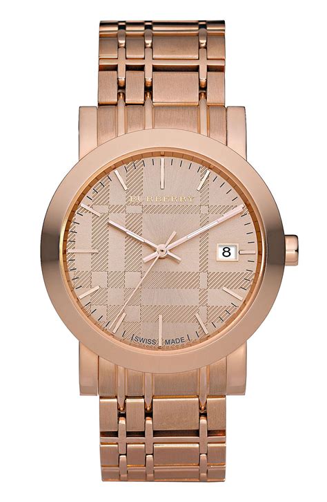 nordstrom burberry rose gold watch|rose gold dive watch.